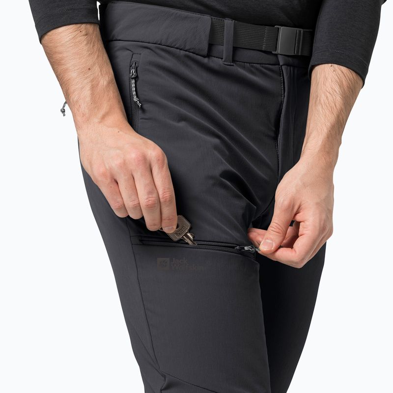 Spodnie softshell męskie Jack Wolfskin Holdsteig black 4