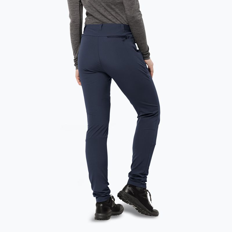 Spodnie softshell damskie Jack Wolfskin Geigelstein Slim night blue 2