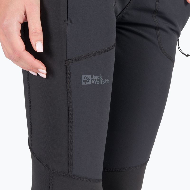 Legginsy damskie Jack Wolfskin Salmaser Tights black 6