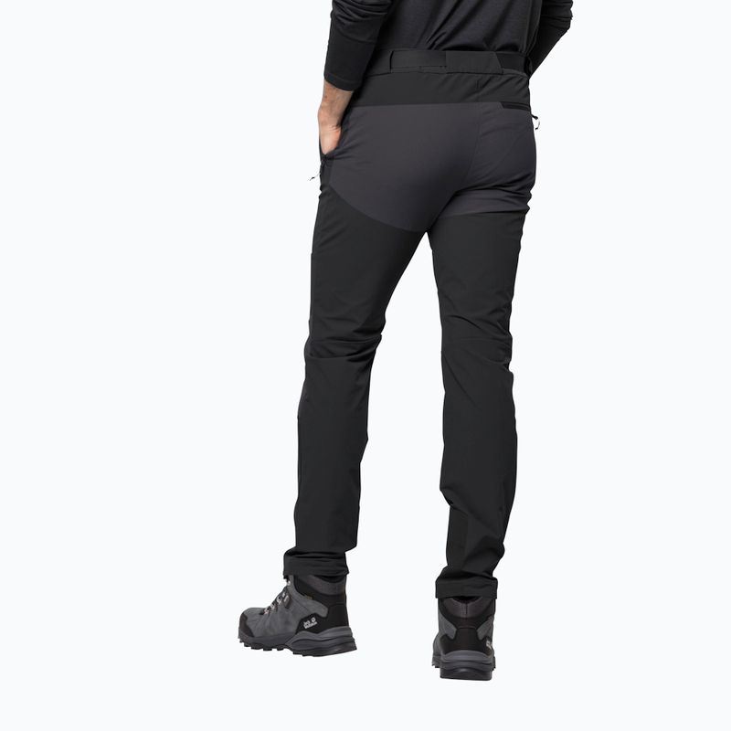 Spodnie softshell męskie Jack Wolfskin Ziegspitz black 2