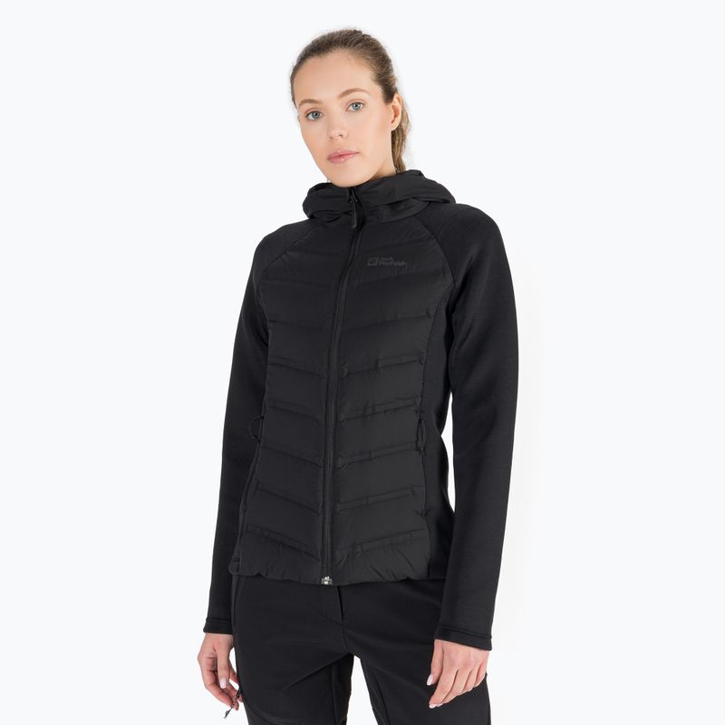 Kurtka hybrydowa damska Jack Wolfskin Tasman Down Hybrid black