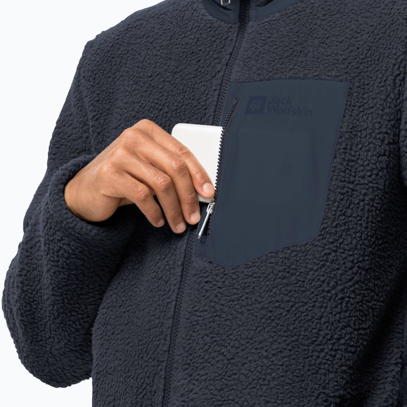 Bluza trekkingowa męska Jack Wolfskin Kingsway night blue 4