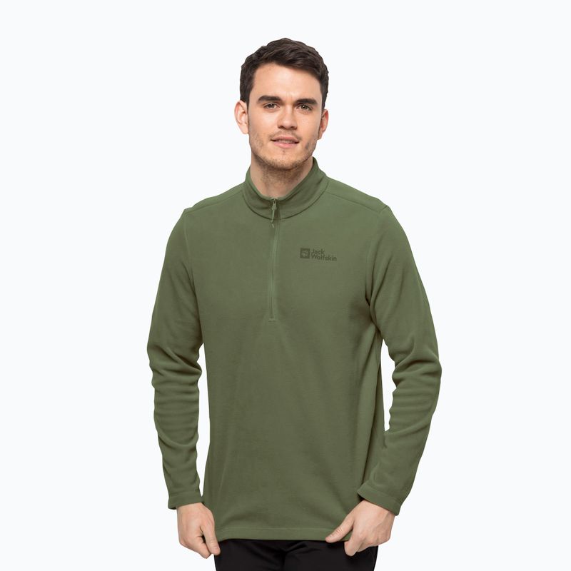 Bluza trekkingowa męska Jack Wolfskin Taunus HZ greenwood