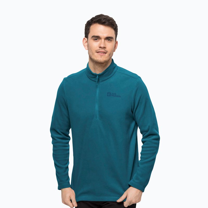 Bluza trekkingowa męska Jack Wolfskin Taunus HZ blue coral