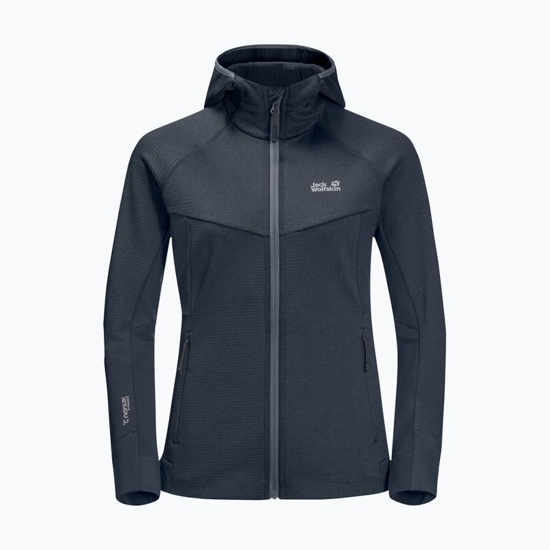 Bluza trekkingowa damska Jack Wolfskin Hydro Grid Fleece graphite 1387 9