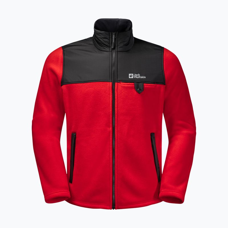 Bluza trekkingowa męska Jack Wolfskin Dna Grizzly FZ adrenaline red 6