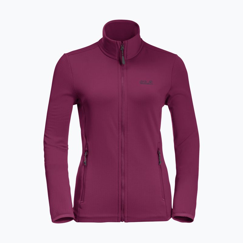Bluza trekkingowa damska Jack Wolfskin Peak Grid Fleece wild berry 8