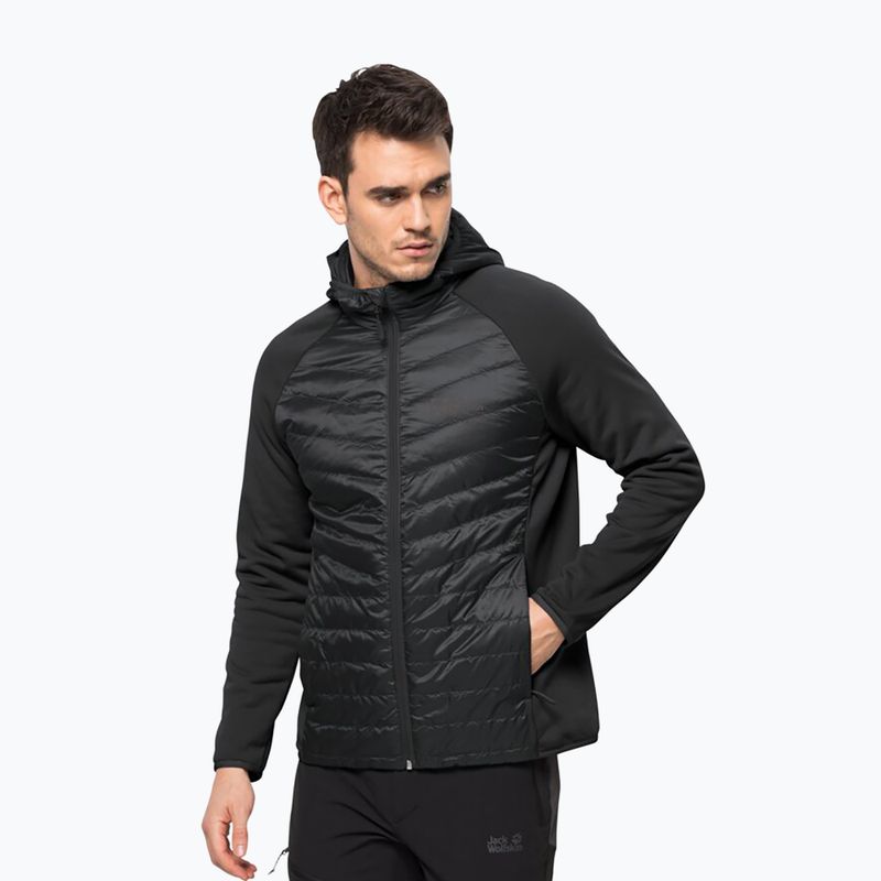 Kurtka hybrydowa męska Jack Wolfskin Routeburn Pro Hybrid black