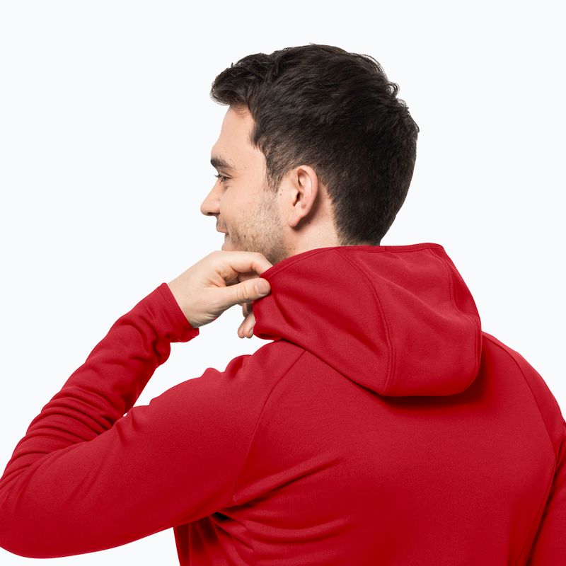 Bluza trekkingowa męska Jack Wolfskin Baiselberg Hooded FZ adrenaline red 3