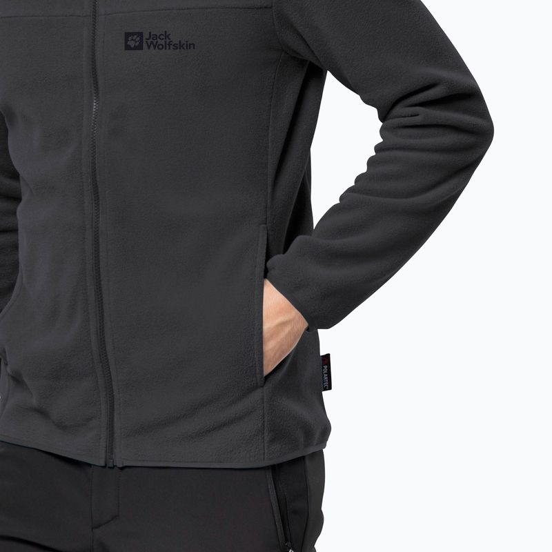 Bluza trekkingowa męska Jack Wolfskin Beilstein FZ black 4