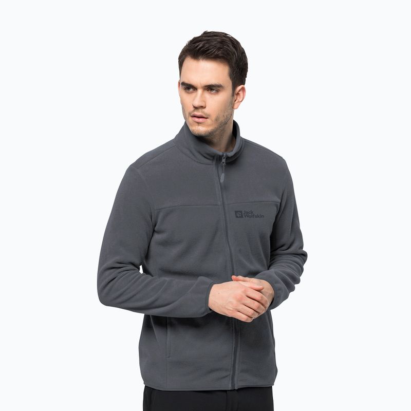 Bluza trekkingowa męska Jack Wolfskin Beilstein FZ ebony