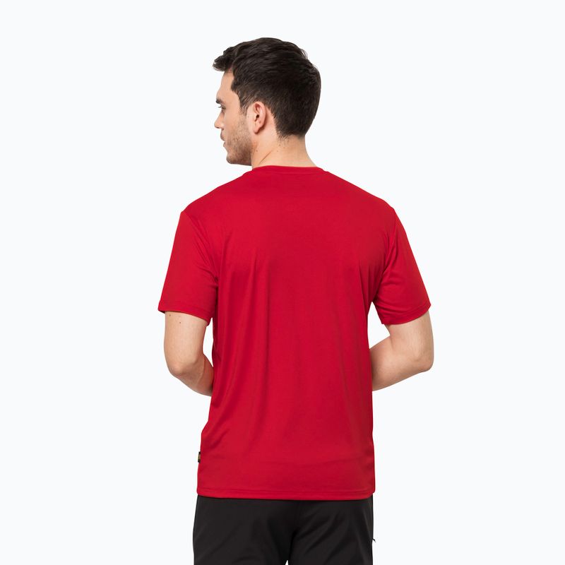 Koszulka trekkingowa męska Jack Wolfskin Tech adrenaline red 2