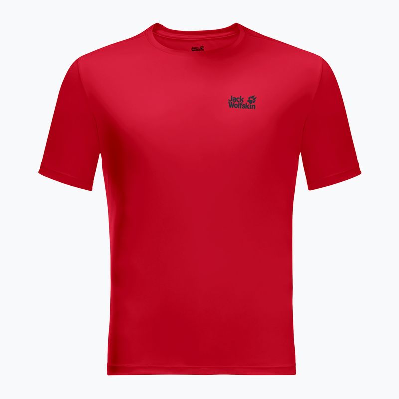 Koszulka trekkingowa męska Jack Wolfskin Tech adrenaline red 3