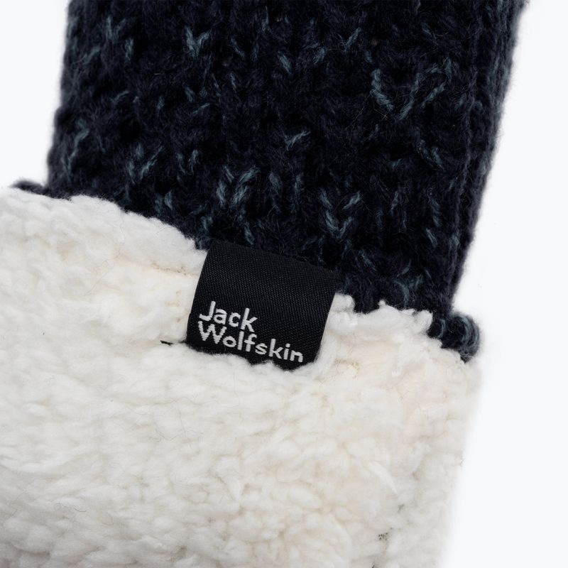 Rękawice zimowe damskie Jack Wolfskin Highloft Knit night blue 4