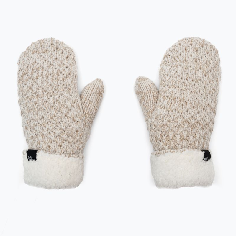 Rękawice zimowe damskie Jack Wolfskin Highloft Knit winter pearl 2