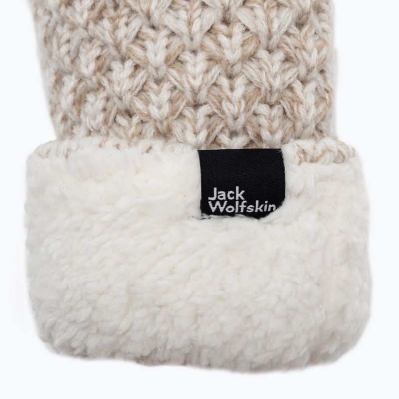 Rękawice zimowe damskie Jack Wolfskin Highloft Knit winter pearl 4