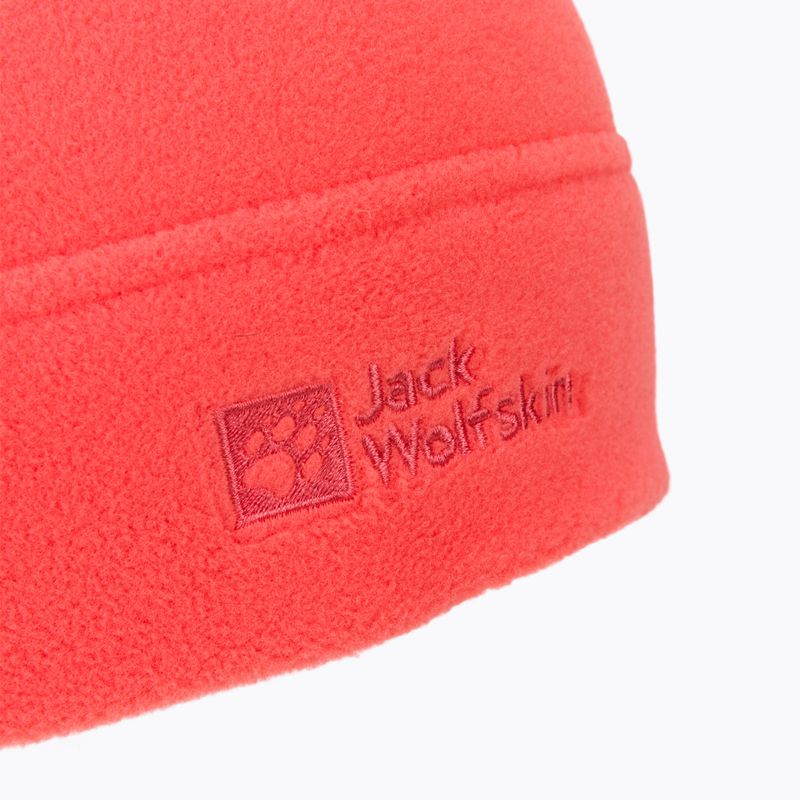 Czapka zimowa Jack Wolfskin Real Stuff hot coral 3