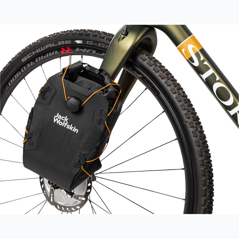 Torba rowerowa Jack Wolfskin Morobbia Fork Bag 7 l flash black 2