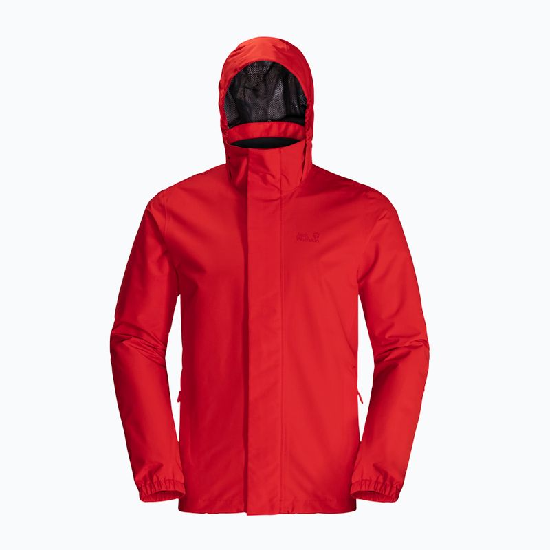 Kurtka przeciwdeszczowa męska Jack Wolfskin Stormy Point 2L strong red 6