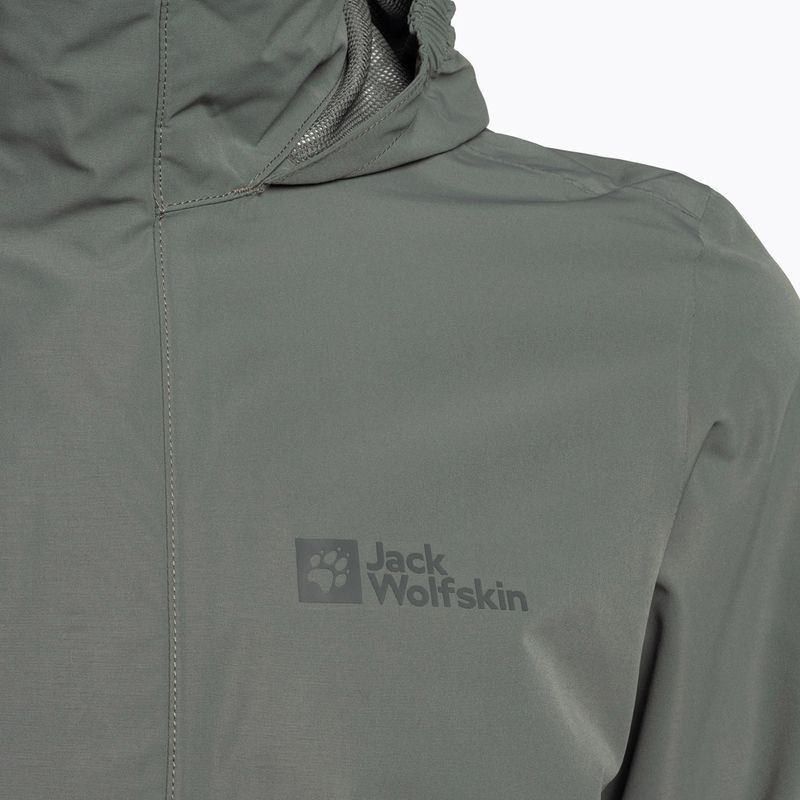Kurtka przeciwdeszczowa męska Jack Wolfskin Stormy Point 2L gecko green 8