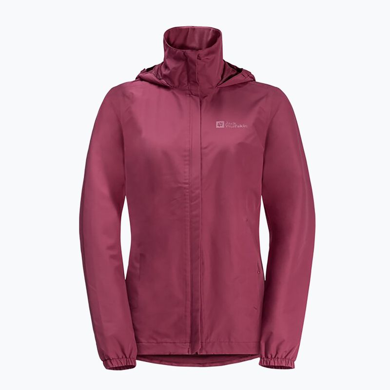 Kurtka przeciwdeszczowa damska Jack Wolfskin Stormy Point 2L sangria red 6