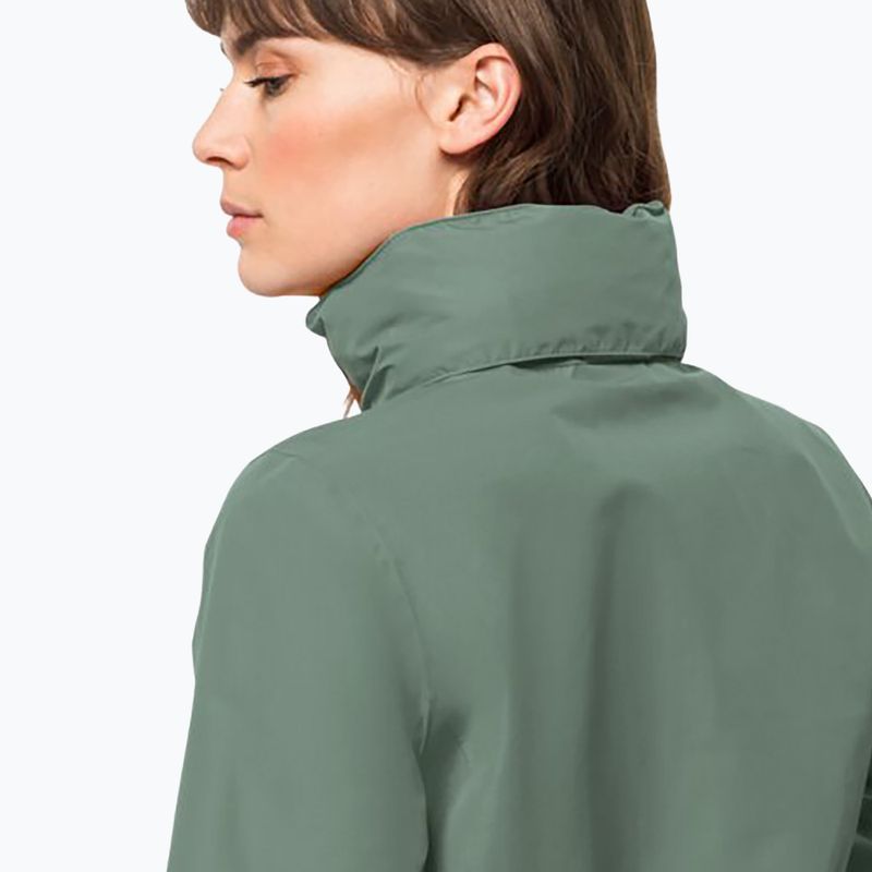 Kurtka przeciwdeszczowa damska Jack Wolfskin Stormy Point 2L picnic green 4