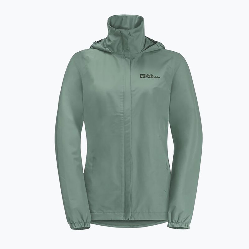 Kurtka przeciwdeszczowa damska Jack Wolfskin Stormy Point 2L picnic green 10