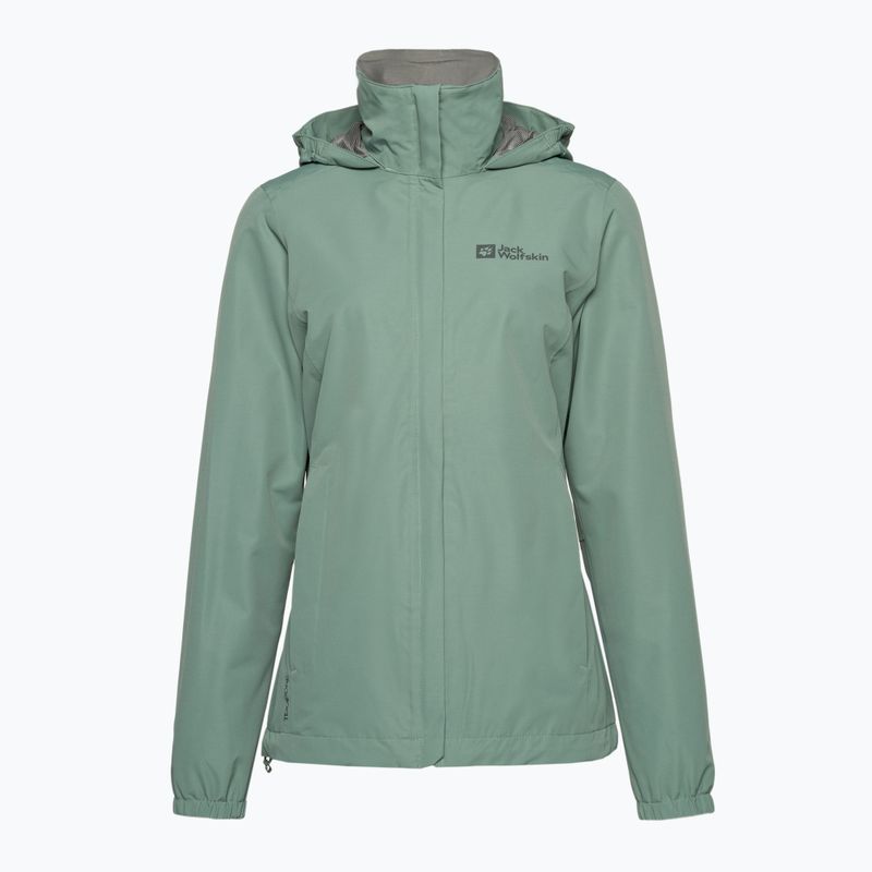 Kurtka przeciwdeszczowa damska Jack Wolfskin Stormy Point 2L picnic green 6