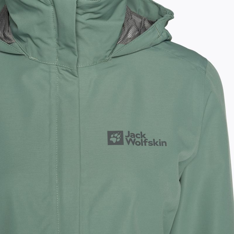 Kurtka przeciwdeszczowa damska Jack Wolfskin Stormy Point 2L picnic green 8