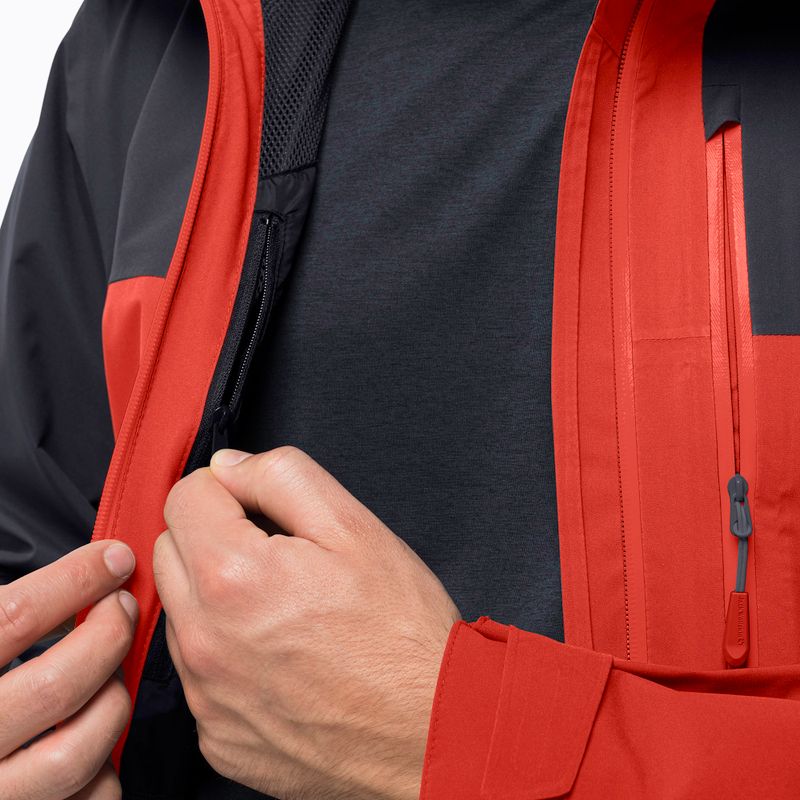 Kurtka przeciwdeszczowa męska Jack Wolfskin Go Hike strong red 4