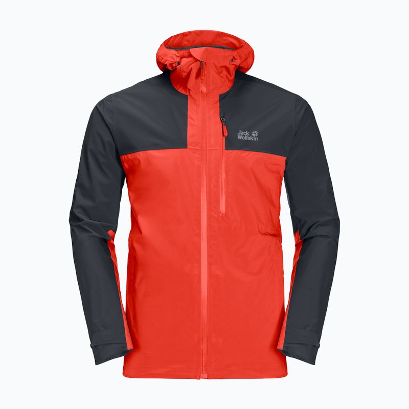 Kurtka przeciwdeszczowa męska Jack Wolfskin Go Hike strong red 7
