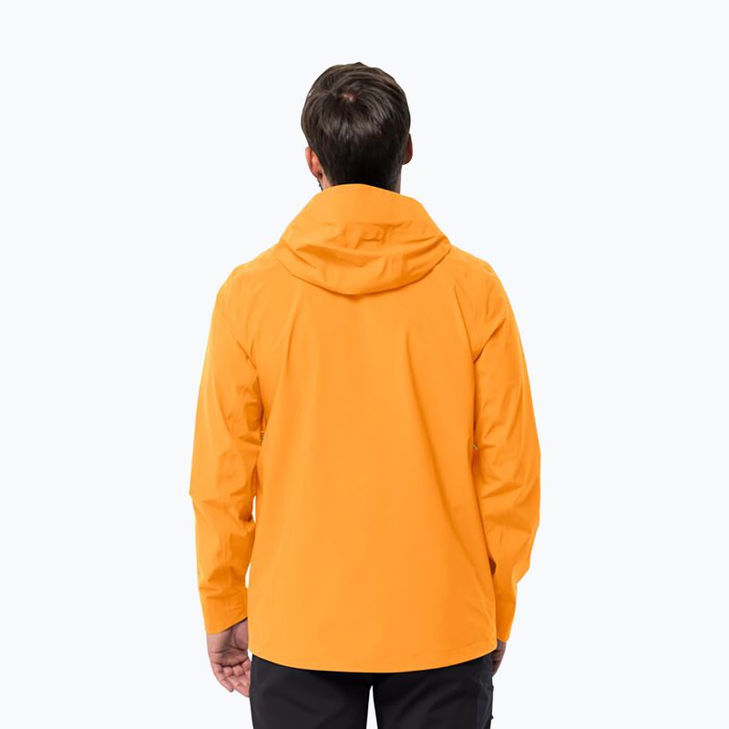 Kurtka przeciwdeszczowa męska Jack Wolfskin Highest Peak orange pop 2