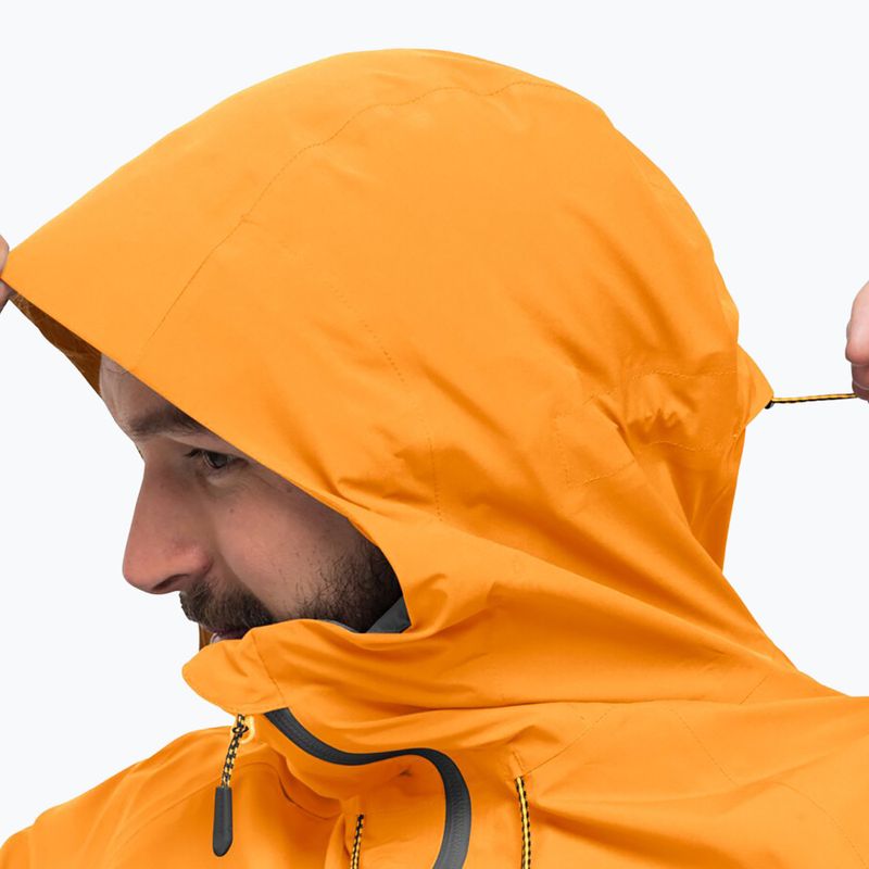 Kurtka przeciwdeszczowa męska Jack Wolfskin Highest Peak orange pop 4