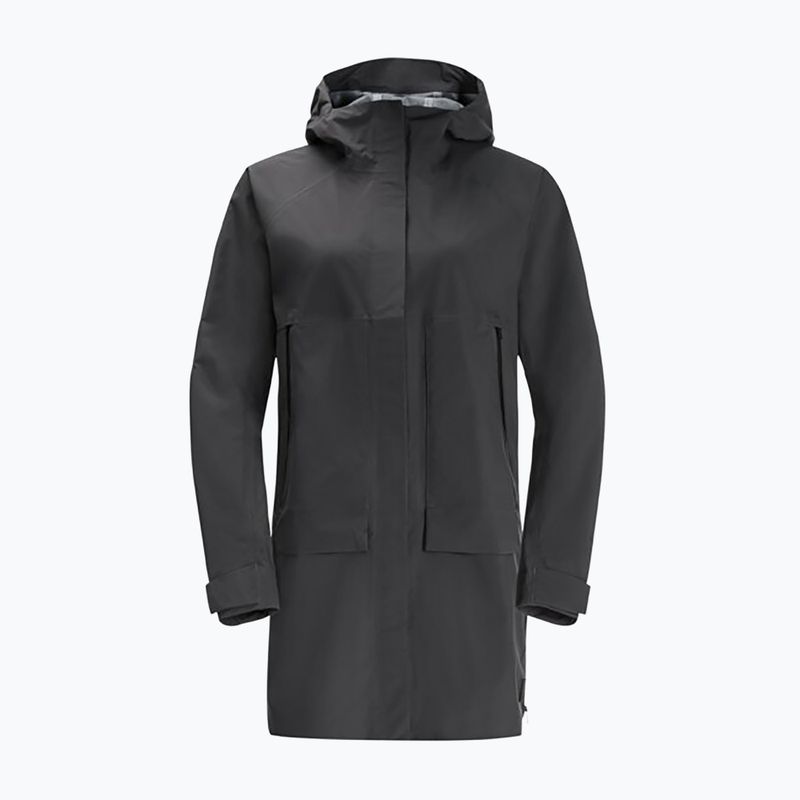 Płaszcz przeciwdeszczowy damski Jack Wolfskin Goldgewann Parka phantom 6
