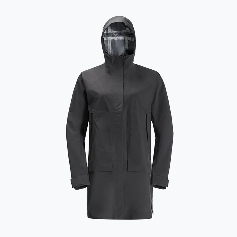 Płaszcz przeciwdeszczowy damski Jack Wolfskin Goldgewann Parka phantom 7