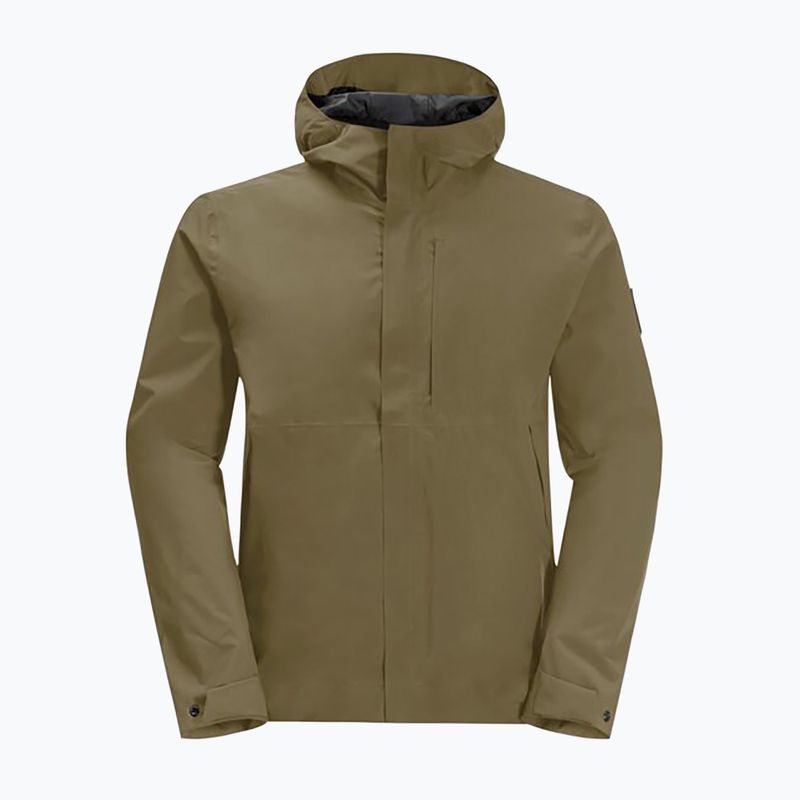 Kurtka przeciwdeszczowa męska Jack Wolfskin Mainkai grey olive 5