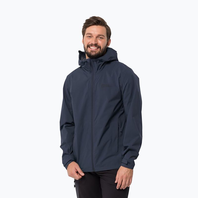 Kurtka przeciwdeszczowa męska Jack Wolfskin Elsberg 2.5L night blue