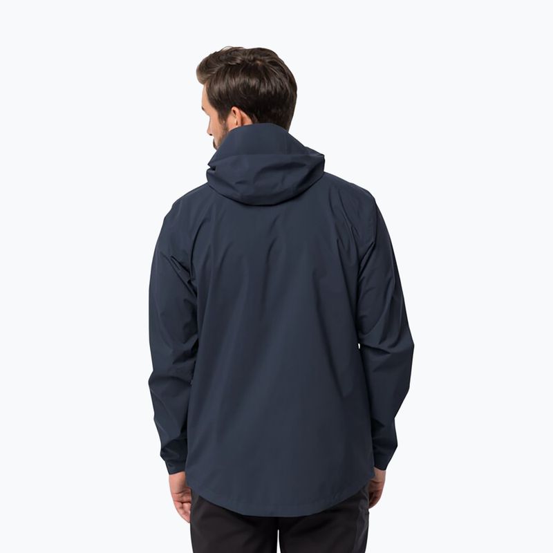 Kurtka przeciwdeszczowa męska Jack Wolfskin Elsberg 2.5L night blue 2