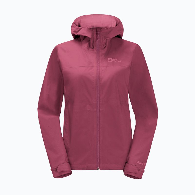 Kurtka przeciwdeszczowa damska Jack Wolfskin Elsberg 2.5L sangria red 6