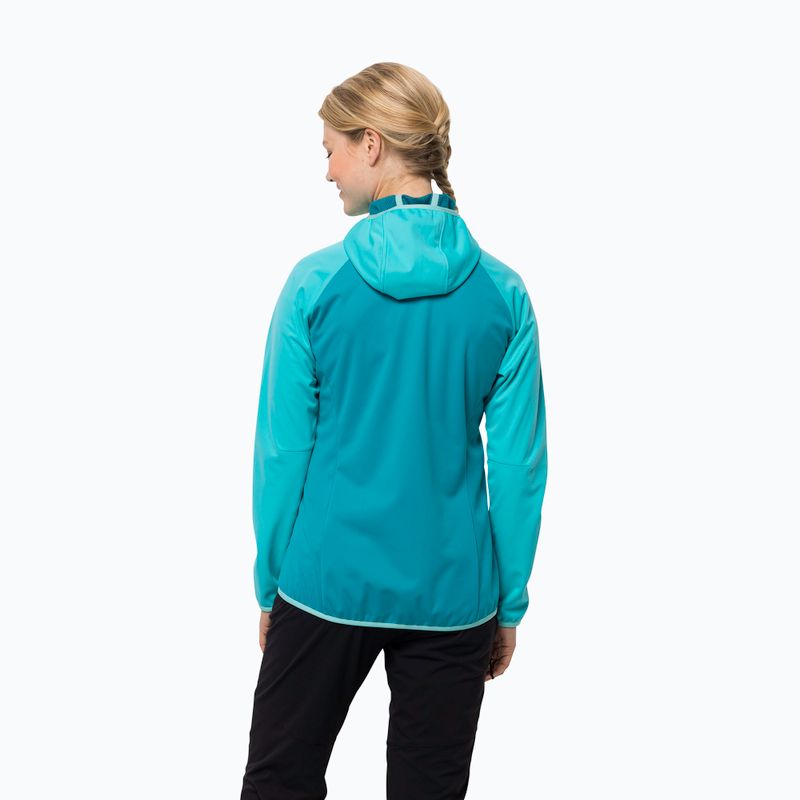 Kurtka softshell damska Jack Wolfskin Go Hike Softshell tile blue 2