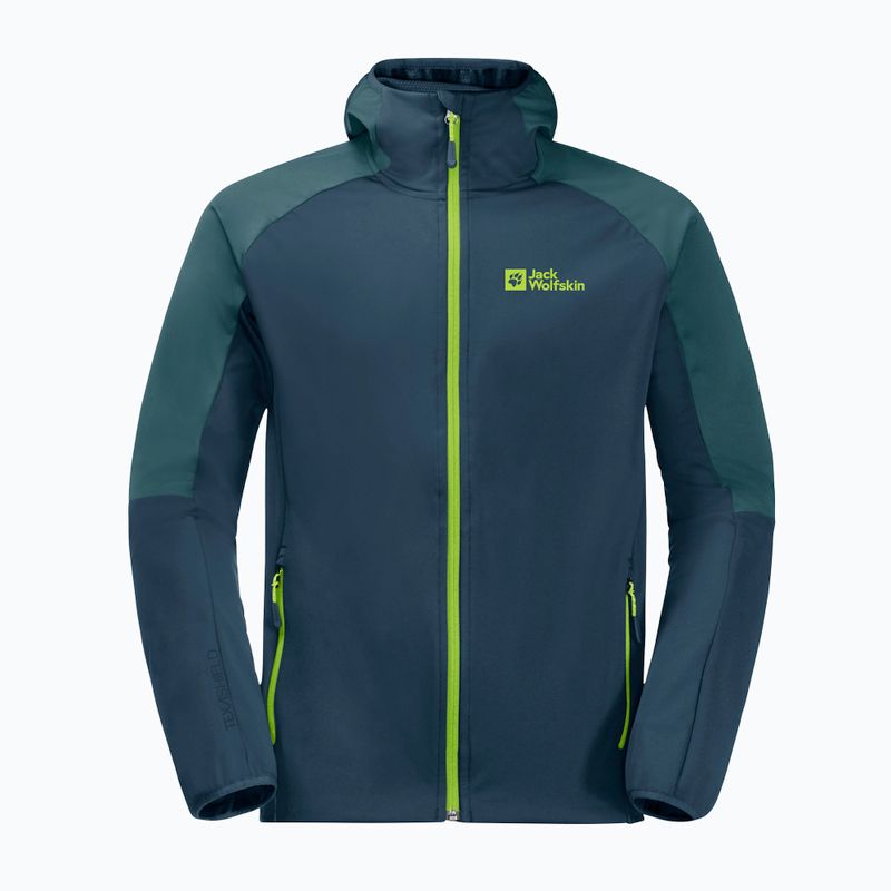 Kurtka softshell męska Jack Wolfskin Feldberg Hoody dark sea 5
