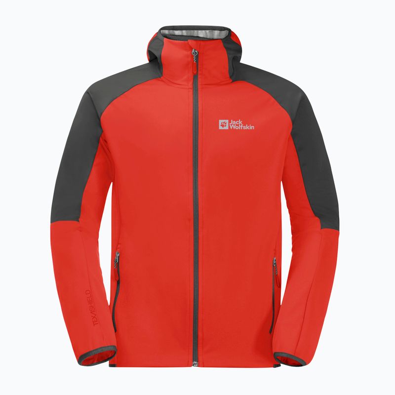 Kurtka softshell męska Jack Wolfskin Feldberg Hoody strong red 5