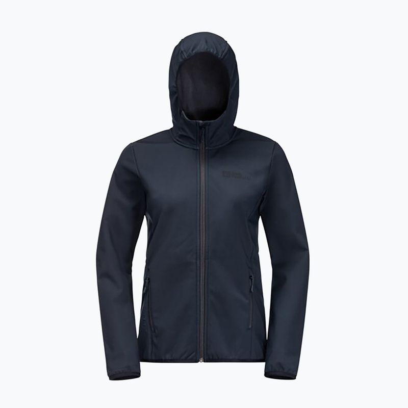 Kurtka softshell damska Jack Wolfskin Bornberg Hoody night blue 8