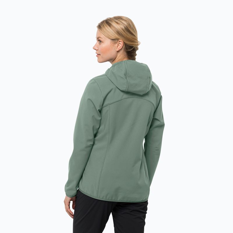 Kurtka softshell damska Jack Wolfskin Bornberg Hoody picnic green 2