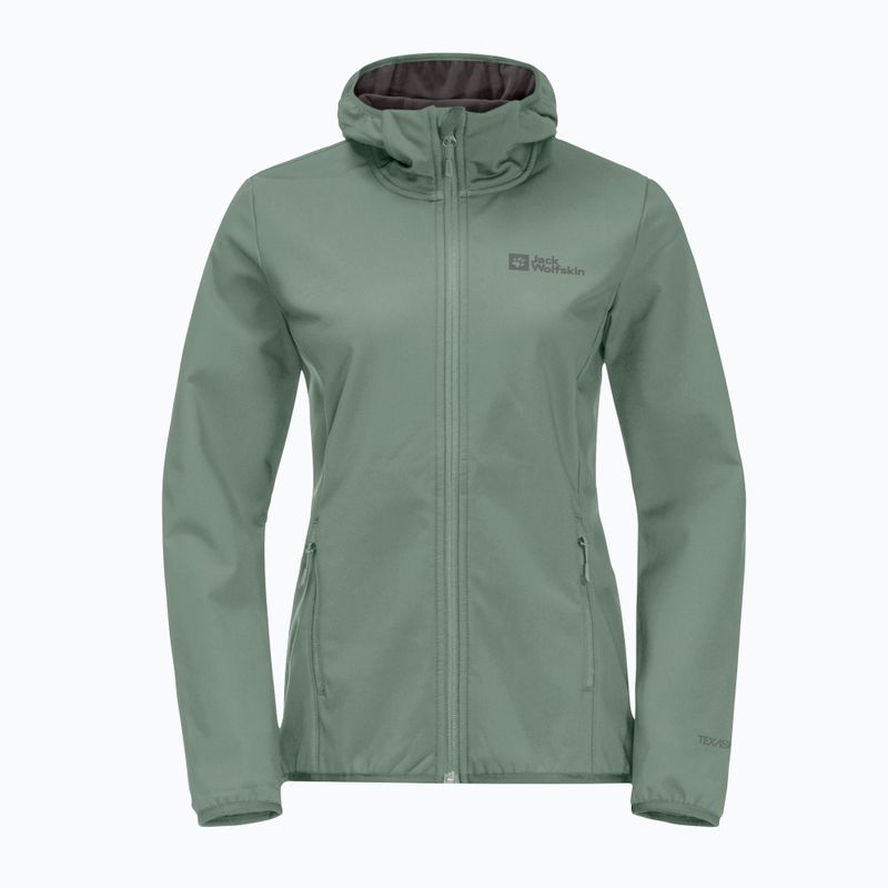 Kurtka softshell damska Jack Wolfskin Bornberg Hoody picnic green 4