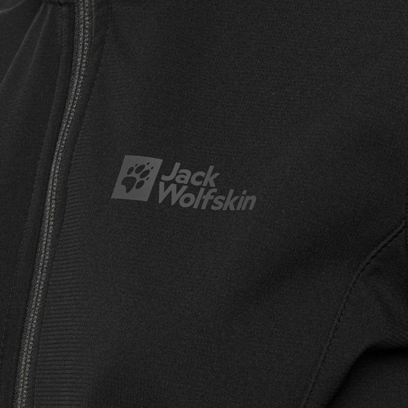 Kurtka softshell damska Jack Wolfskin Bornberg Hoody black 6