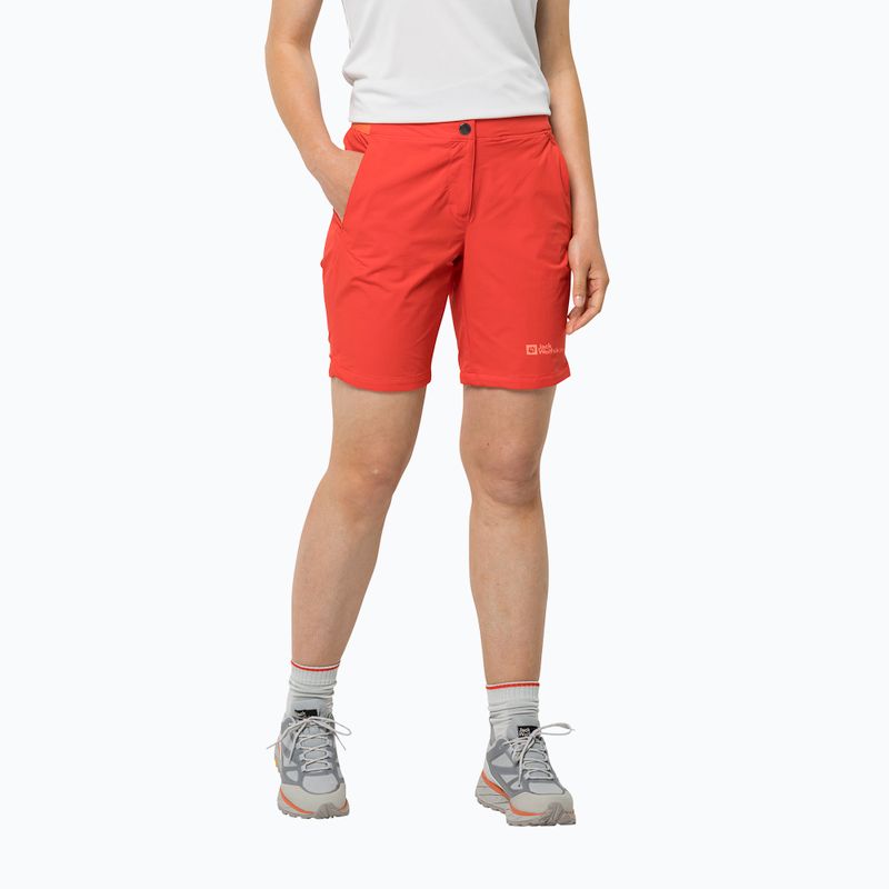 Spodenki trekkingowe damskie Jack Wolfskin Hilltop Trail tango orange