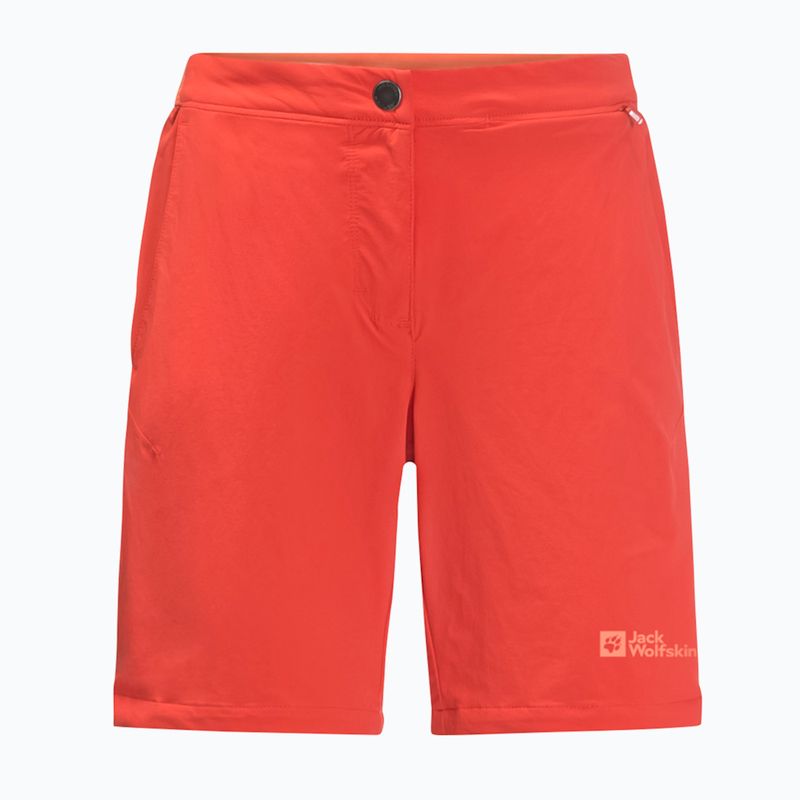 Spodenki trekkingowe damskie Jack Wolfskin Hilltop Trail tango orange 4