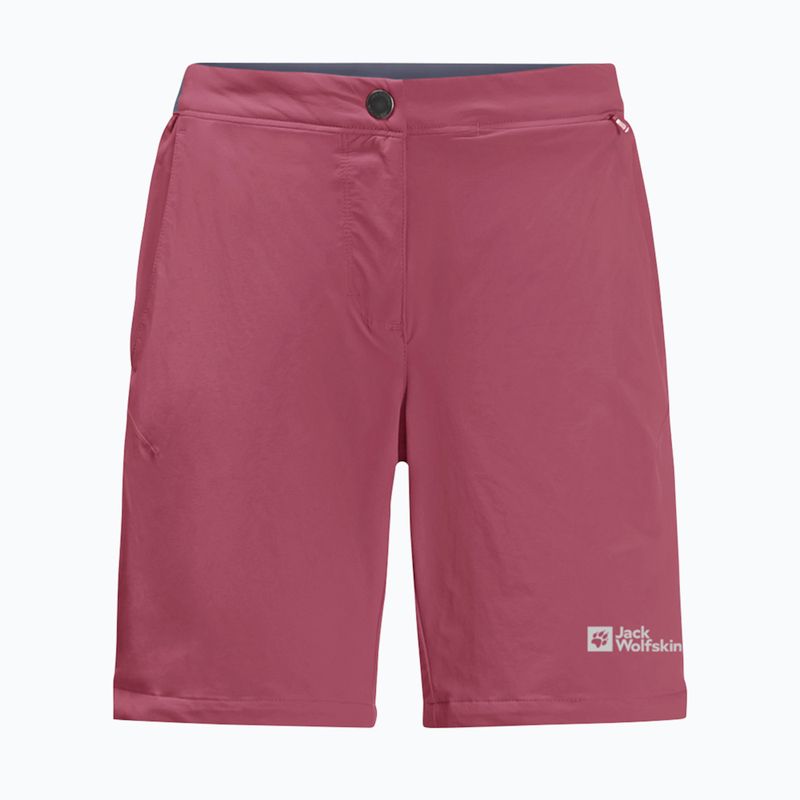Spodenki trekkingowe damskie Jack Wolfskin Hilltop Trail sangria red 5