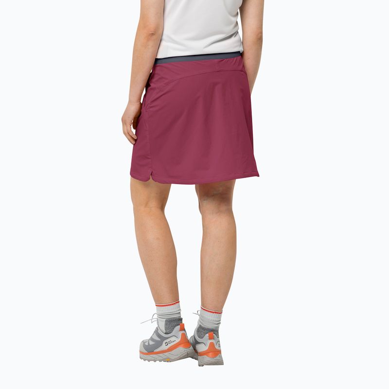 Spódnica trekkingowa Jack Wolfskin Hilltop Trail sangria red 2